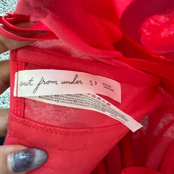 Out From‎ Under Urban Outfitters Modern Love Pink Corset tank top - Picture 6 of 7